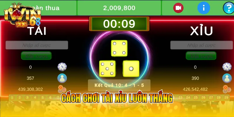 cach choi tai xiu luon thang