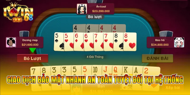 Giao dịch bảo mật nhanh an toàn tuyệt đối tại hệ thống